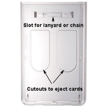 Smart Card 2 Card Frosted Vertical Top Load Dispenser - 20 pack